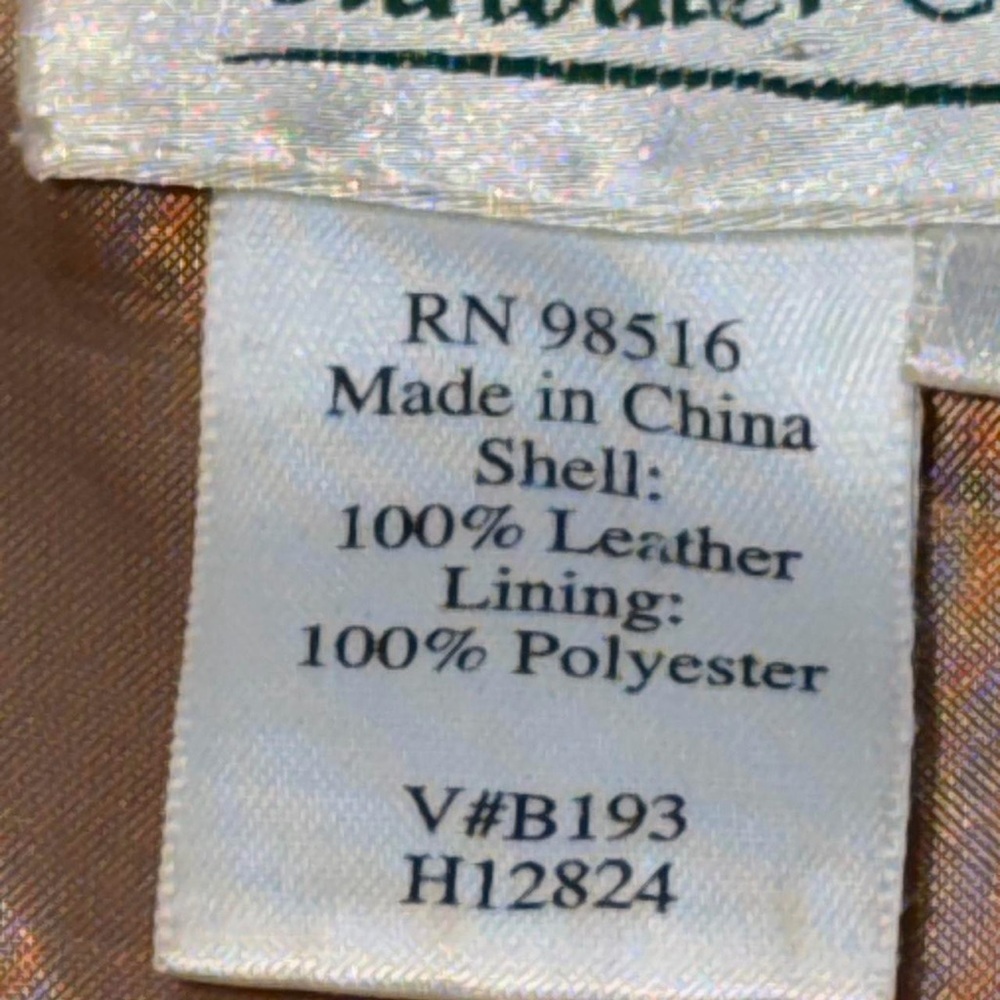 Women's Tan Leather Jacket - Picture 5 of 5